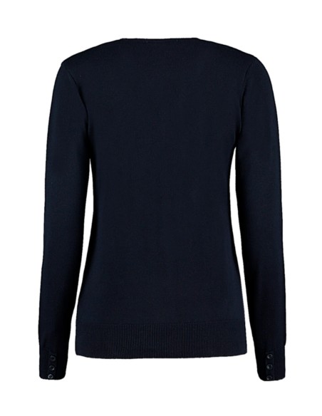 KUS-KK354-Cardigan col V manches longues Arundel Femme 2